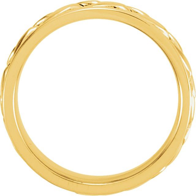 14K Yellow/White 8 mm Woven Band - Balacia