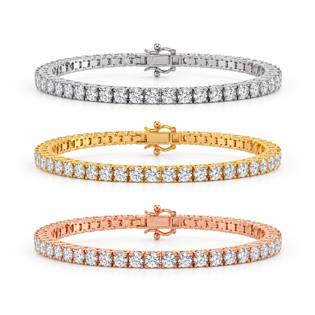 15 carat moissanite tennis bracelet