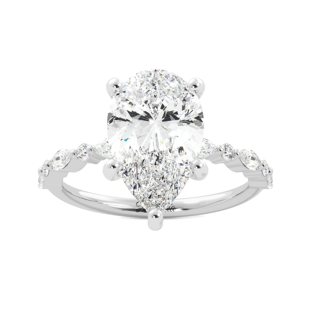 2.5 Carat Pear Diamond Engagement - Balacia