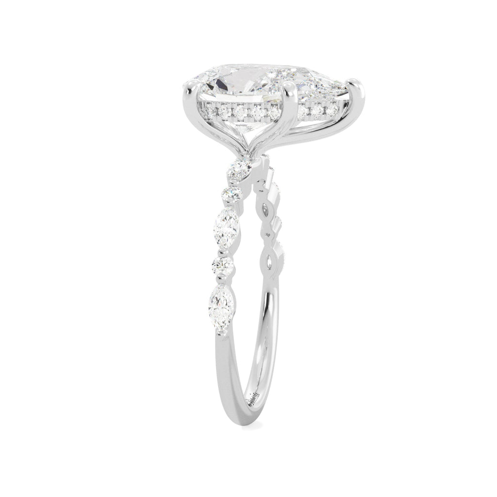 2.5 Carat Pear Diamond Engagement - Balacia