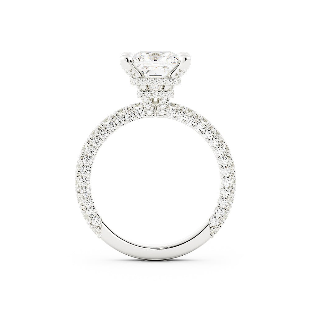 double hidden halo engagement ring