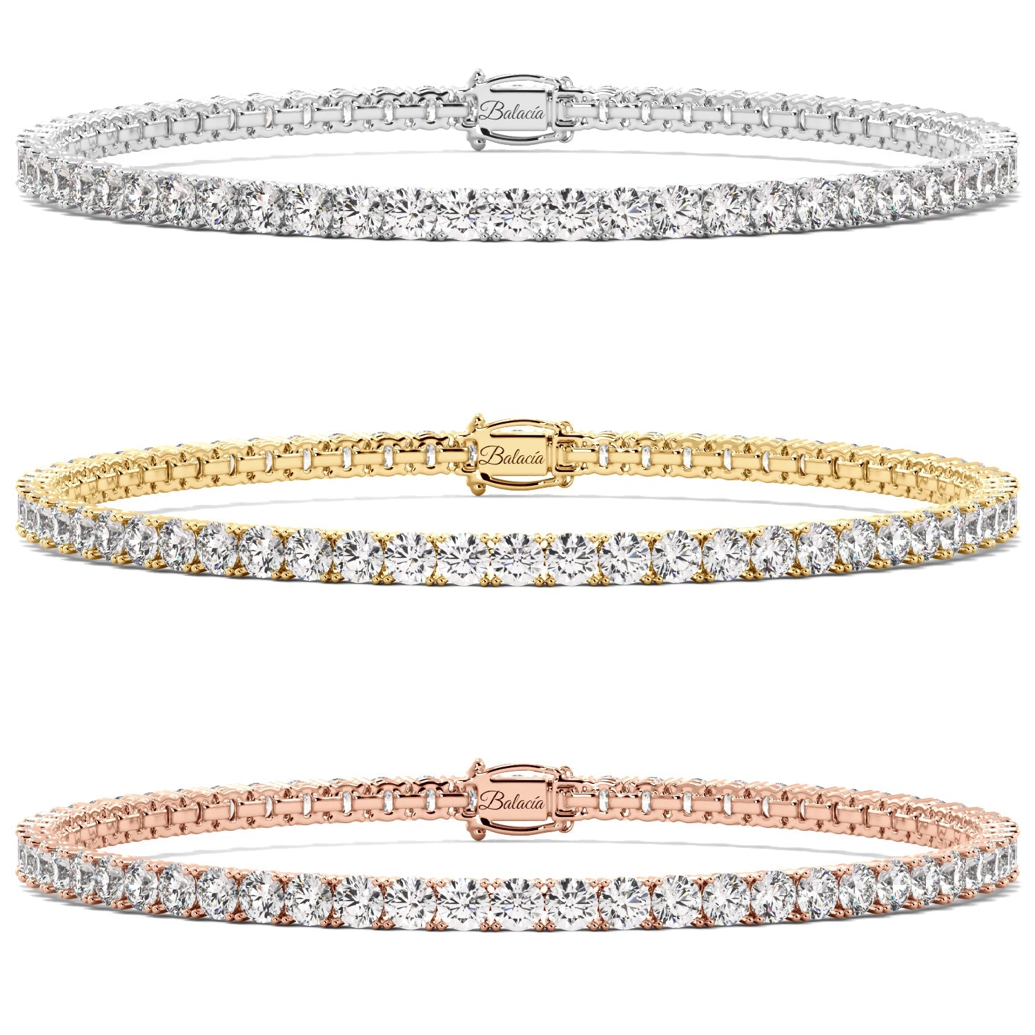 4 Carat Moissanite Tennis Bracelet 14k gold