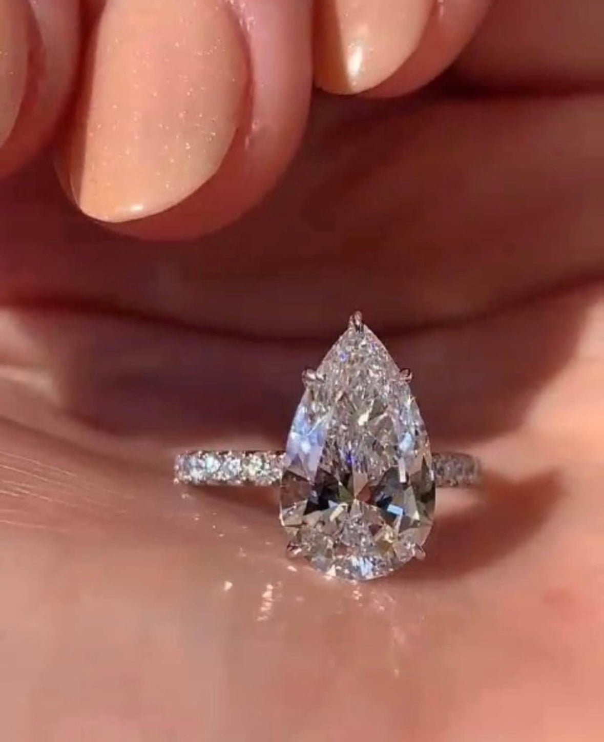 Carat Pear Diamond Engagement Ring