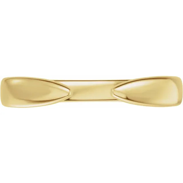 Reverse Tapered Open 14k Gold Band