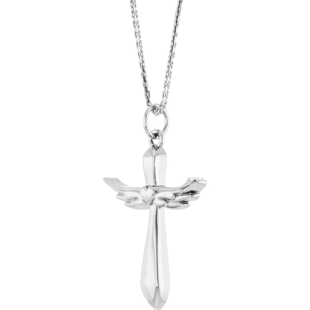 Angel Wings Cross Necklace 14k Gold - Balacia