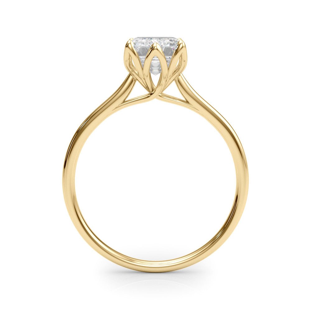 petal prongs Engagement Ring