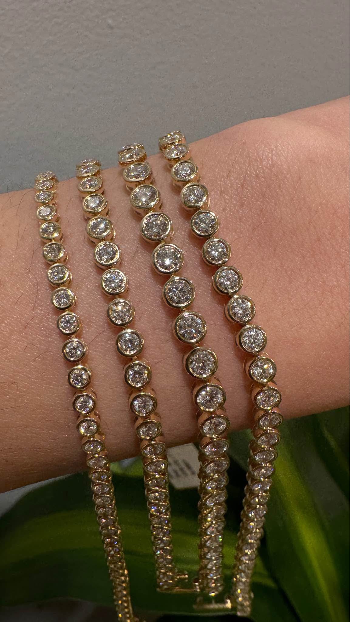 Bezel Diamond Tennis Bracelet - Balacia