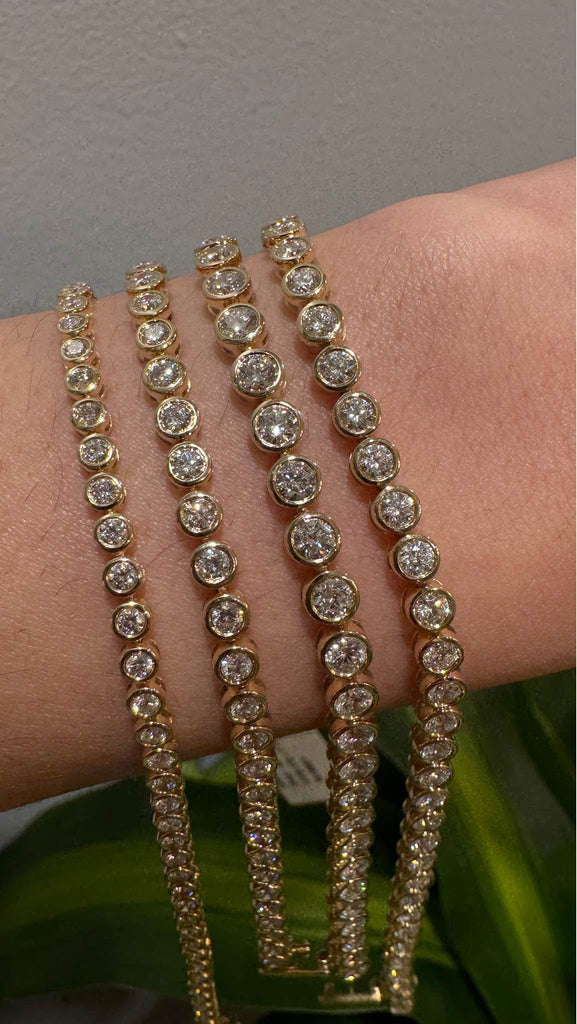 Bezel Diamond Tennis Bracelet - Balacia