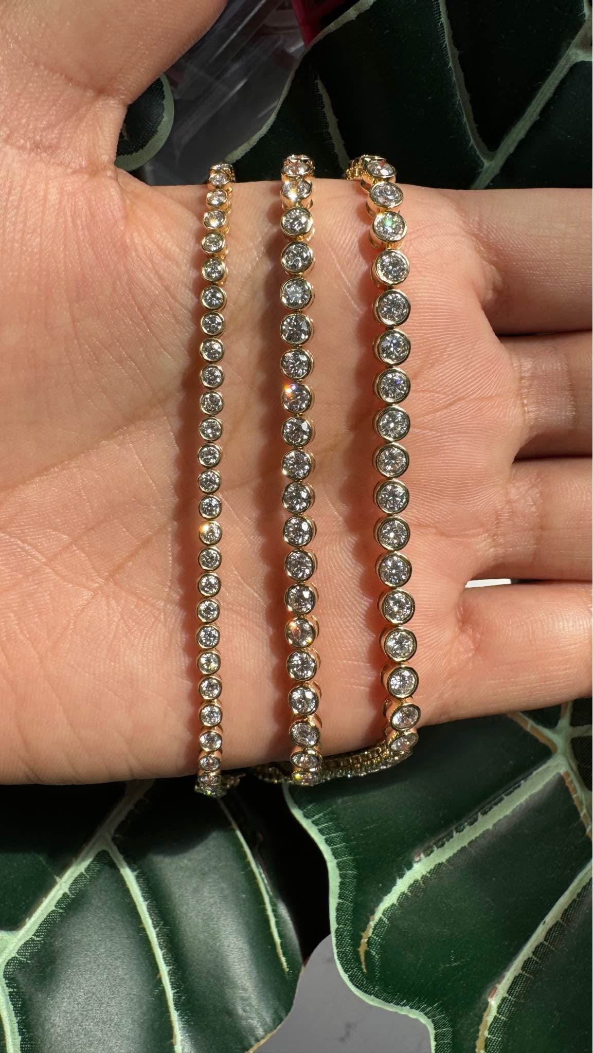 Bezel Diamond Tennis Bracelet - Balacia