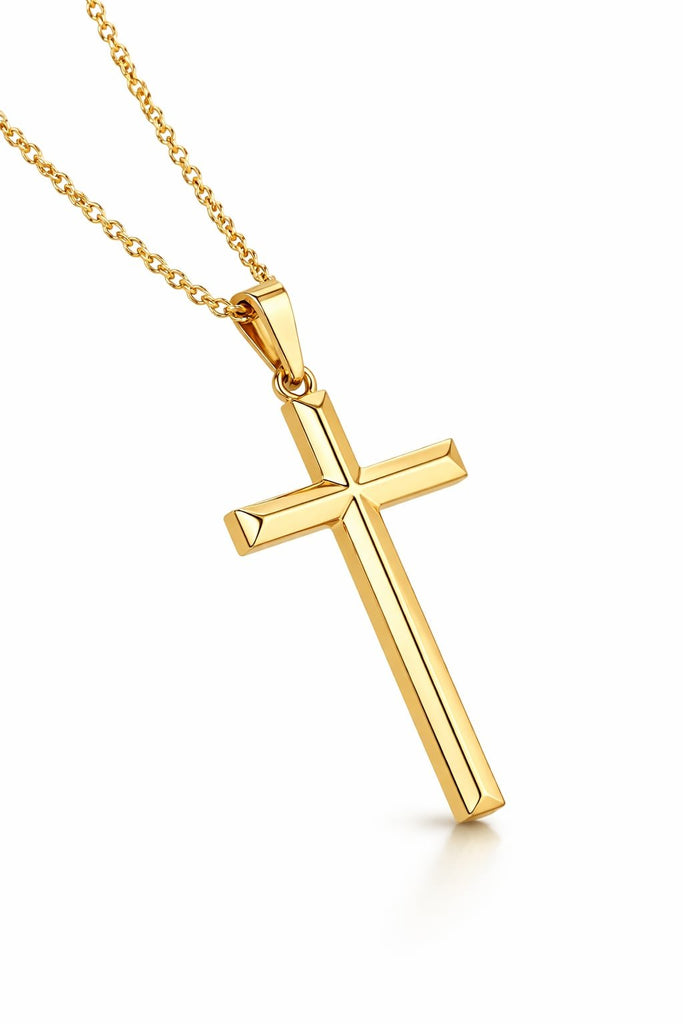 Classic 14k Gold Cross Necklace