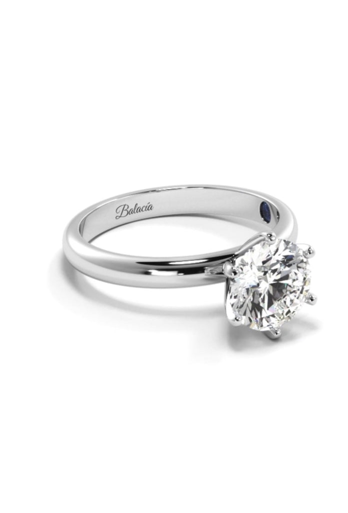 Classic Round Solitaire Diamond Engagement Ring