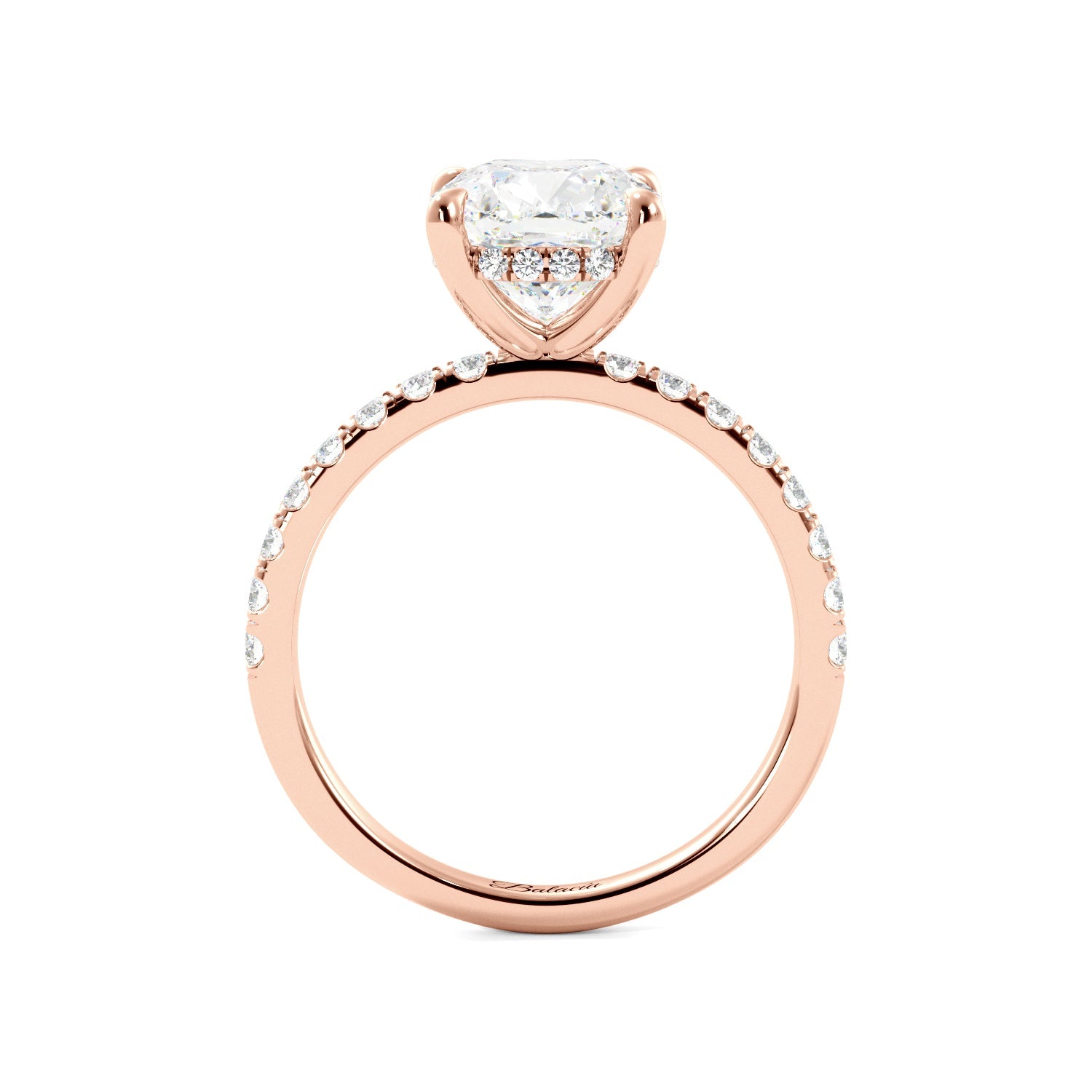 cushion cut hidden halo