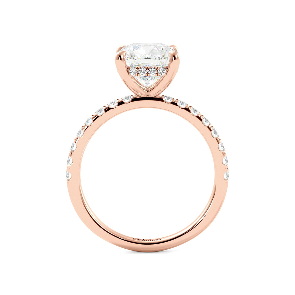 cushion cut hidden halo