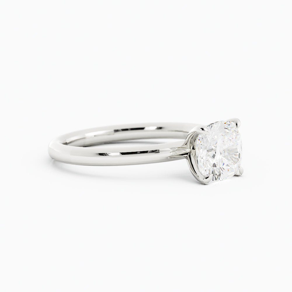 Cushion - Cut Solitaire Four - Prong Setting Diamond Engagement Ring - Balacia