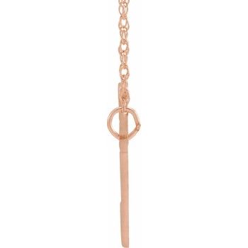 Custom Any Name 14K Script Nameplate 18" Necklace - Balacia