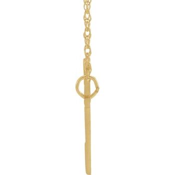 Custom Any Name 14K Script Nameplate 18" Necklace - Balacia