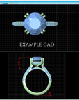 Custom Jewelry Design CAD Mockup Deposit - Balacia