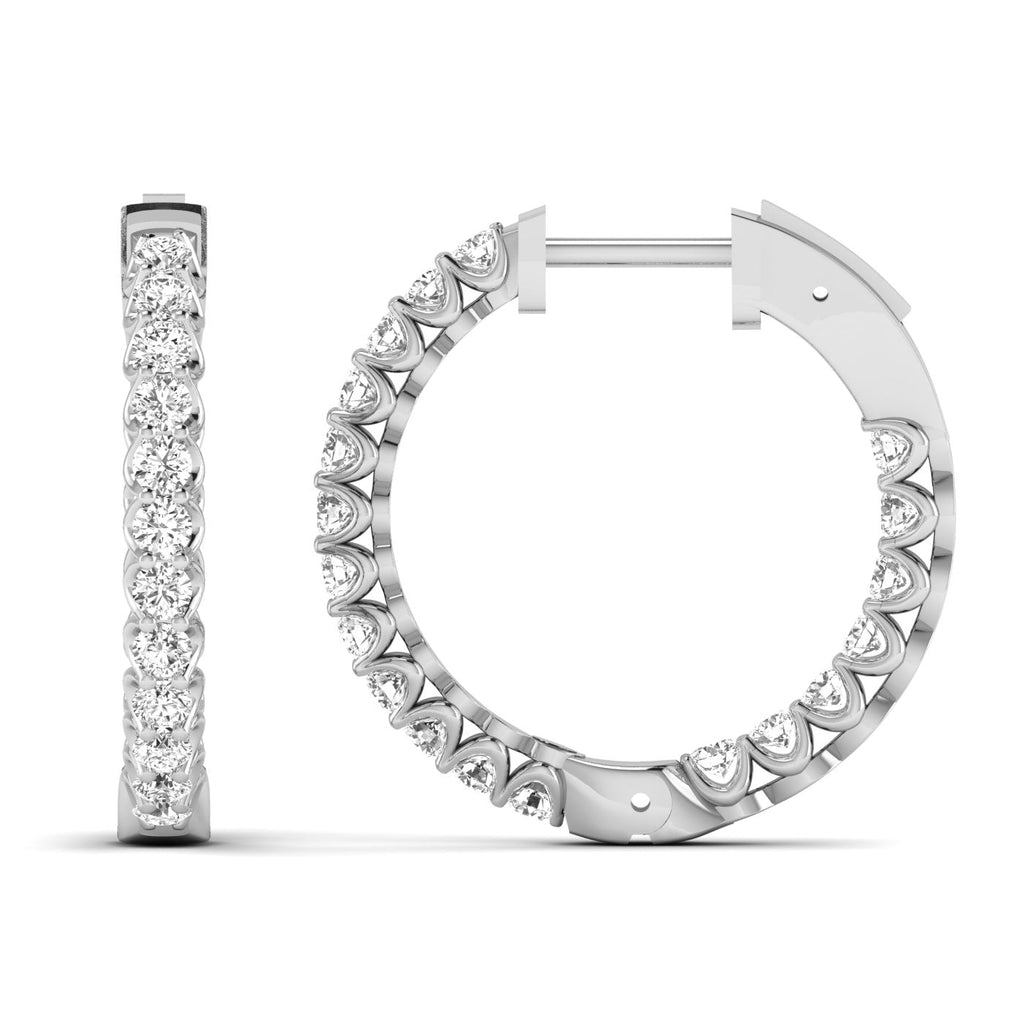 Dazzling Diamond Hoops - Balacia