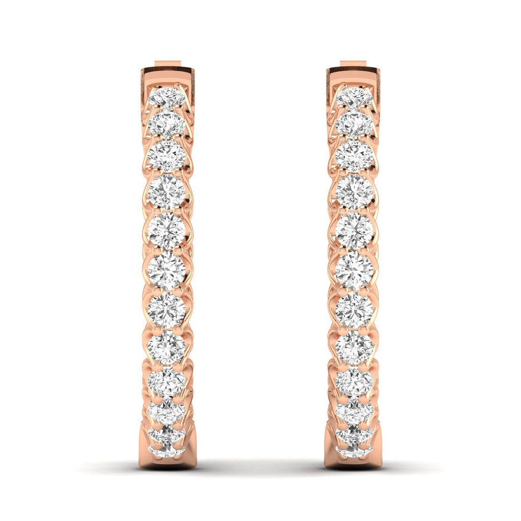 Dazzling Diamond Hoops - Balacia