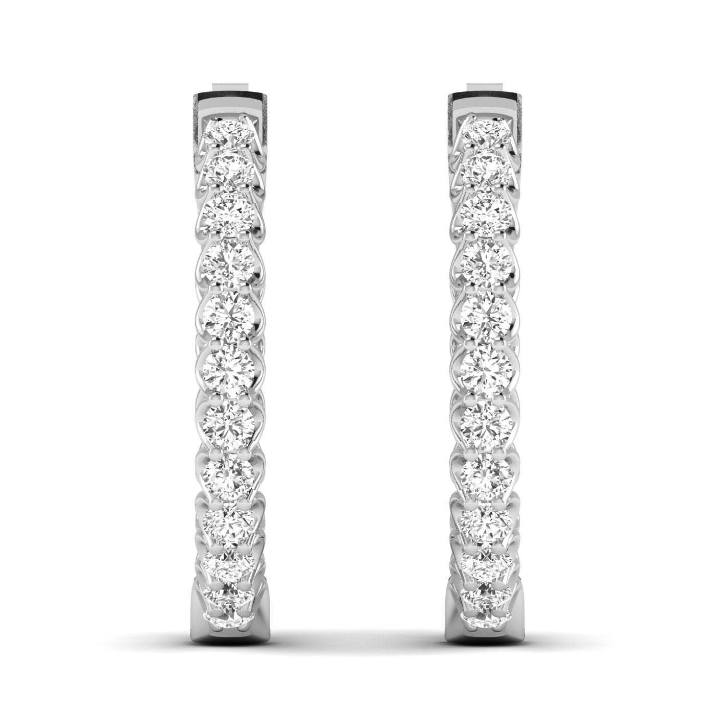 Dazzling Diamond Hoops - Balacia