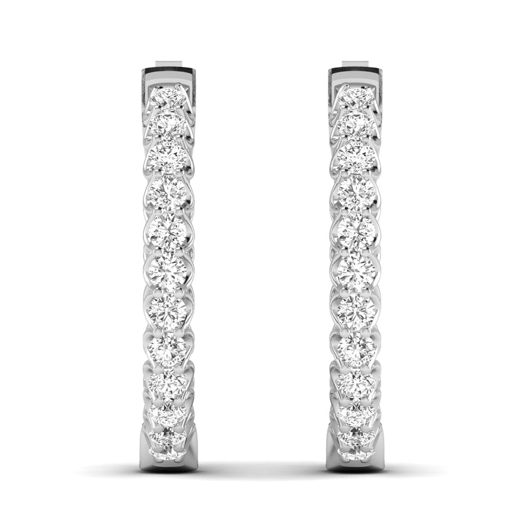 Dazzling Diamond Hoops - Balacia