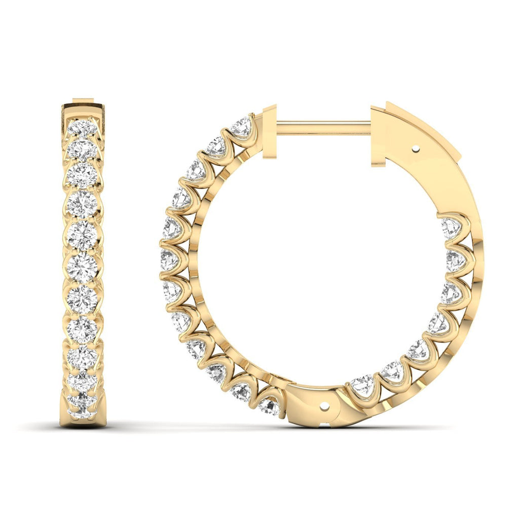 Dazzling Diamond Hoops - Balacia