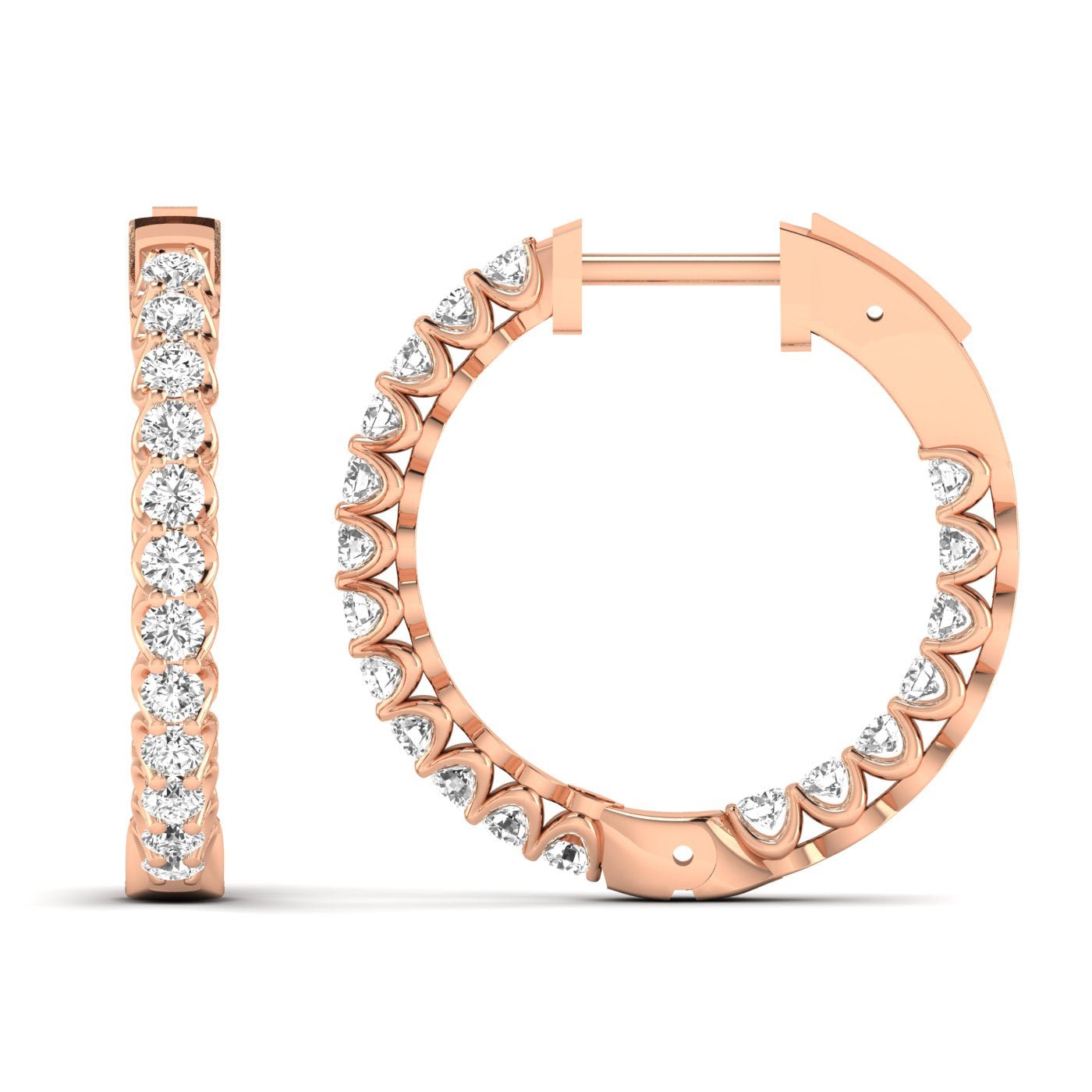 Dazzling Diamond Hoops - Balacia