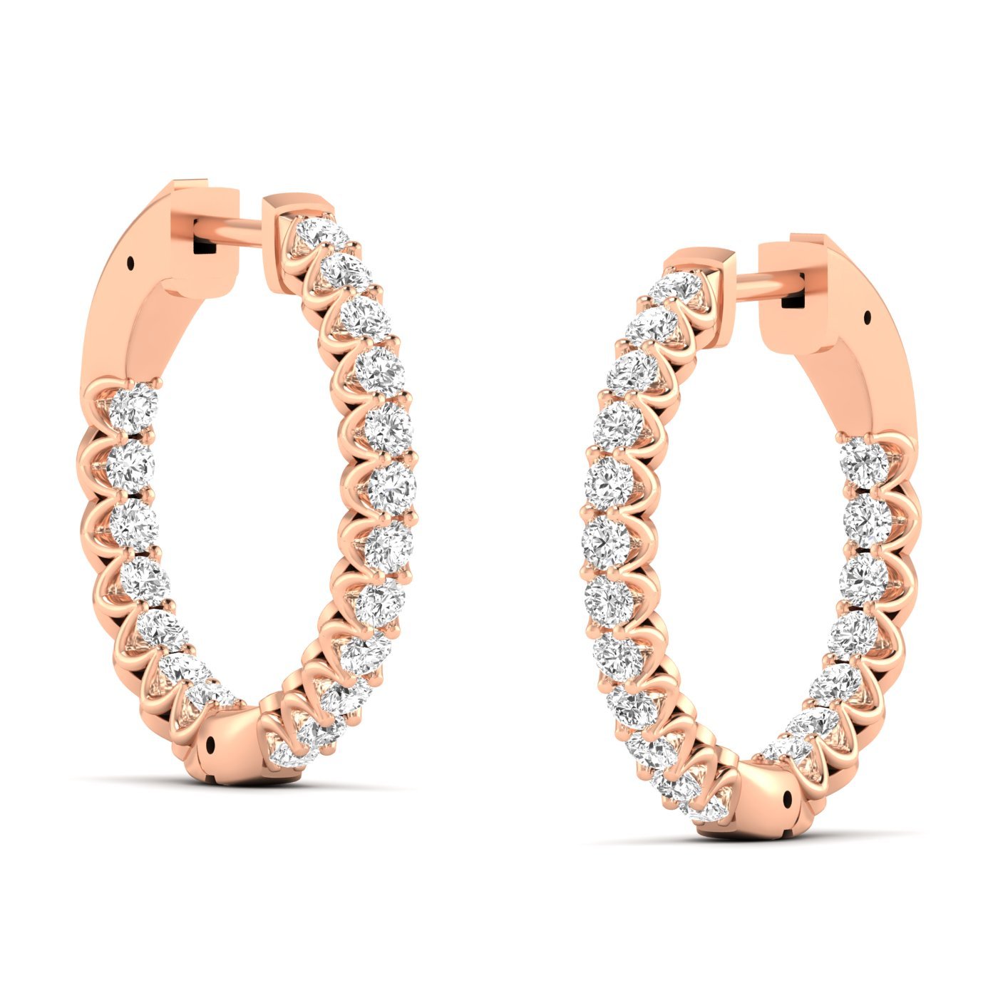 Dazzling Diamond Hoops - Balacia