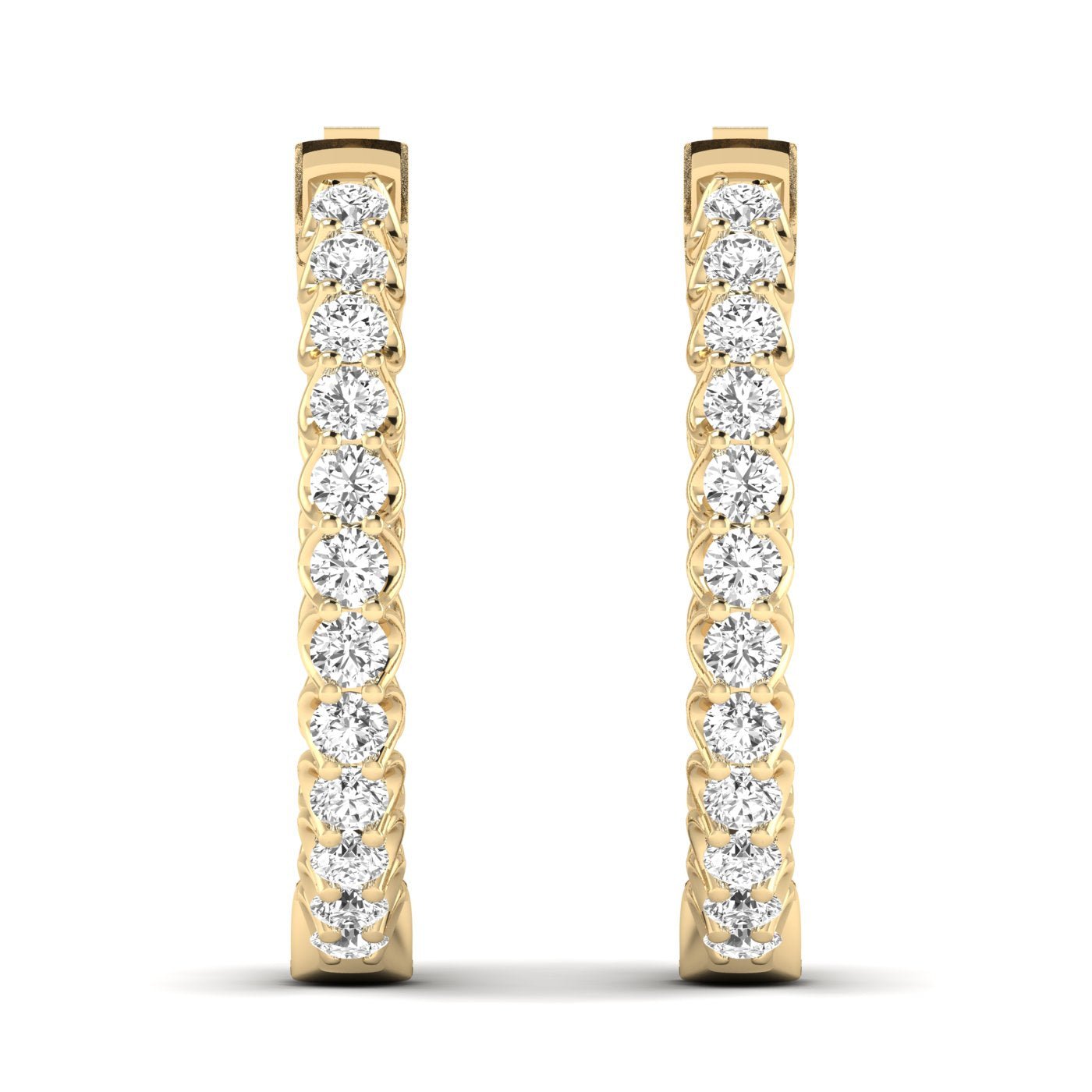 Dazzling Diamond Hoops - Balacia