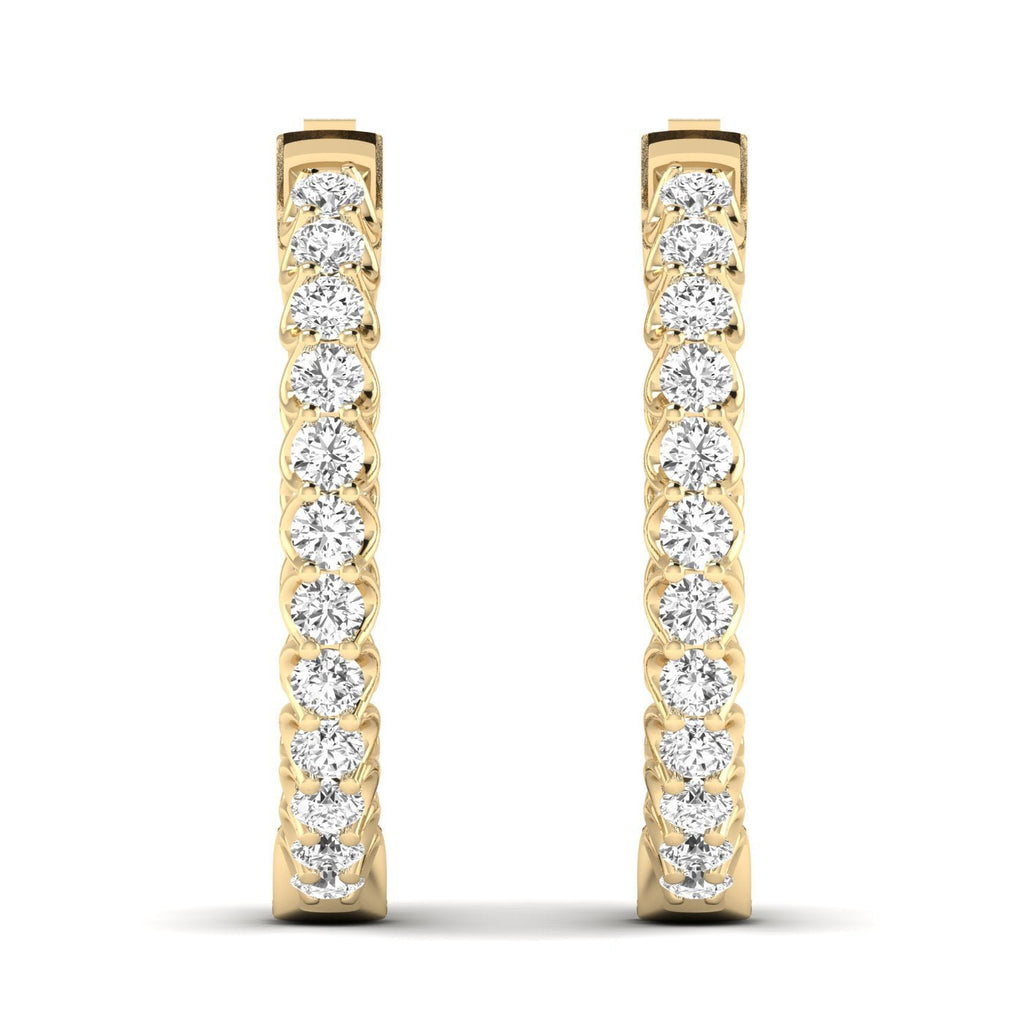 Dazzling Diamond Hoops - Balacia