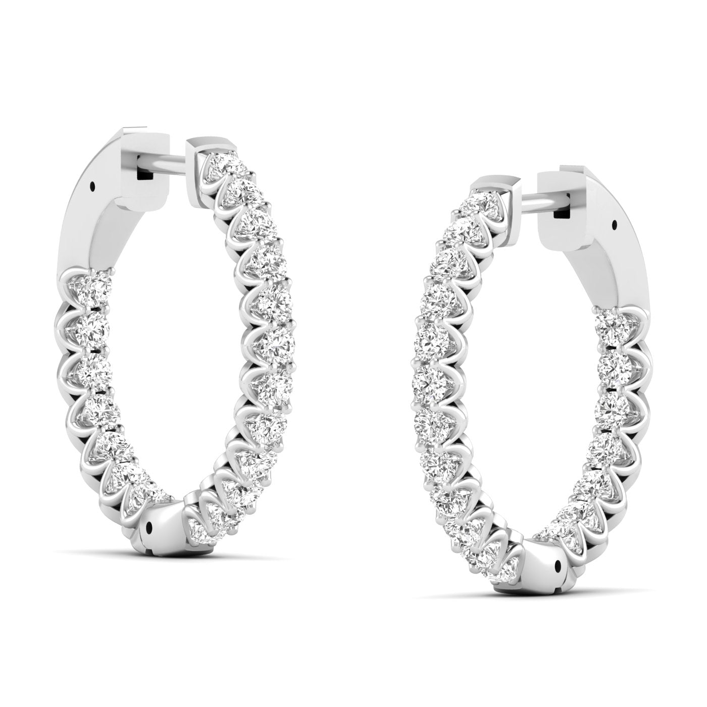 Dazzling Diamond Hoops - Balacia