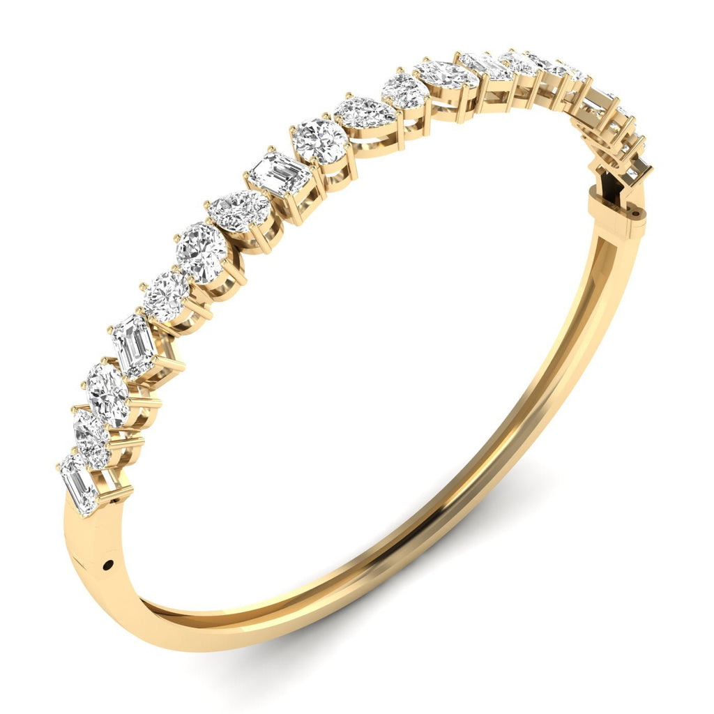 Dazzling Multi - Shape Diamond Bangle - Balacia