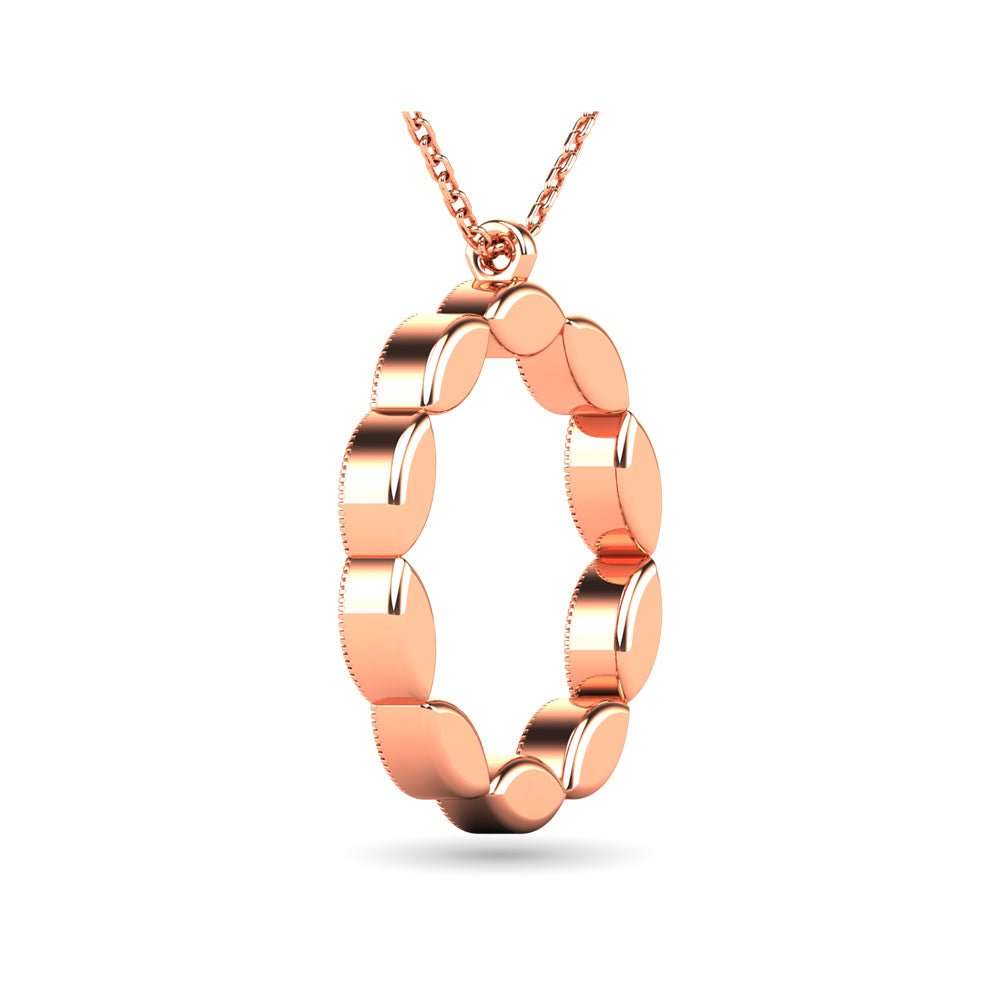 Diamond 1/10 CT TW Fashion Pendant In 14K Rose Gold - Balacia