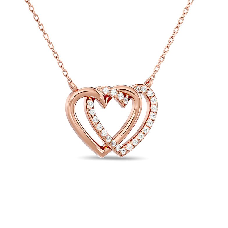 connected hearts necklace gift