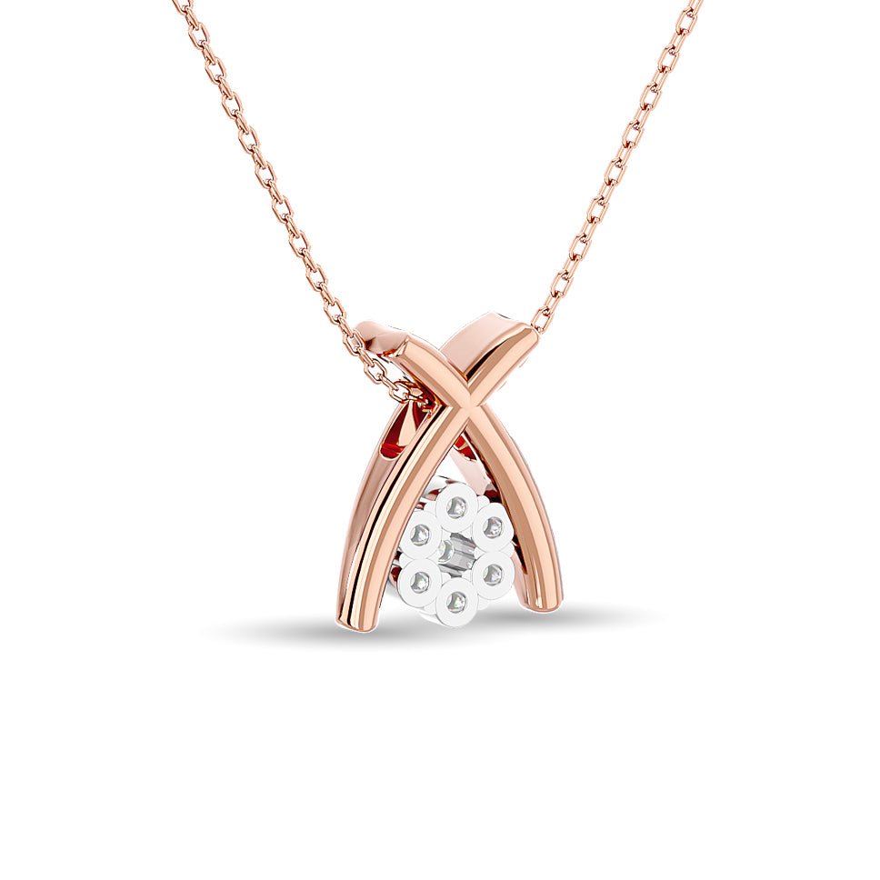 Diamond Fashion Pendant 1/10 CT TW In 10k Rose Gold - Balacia