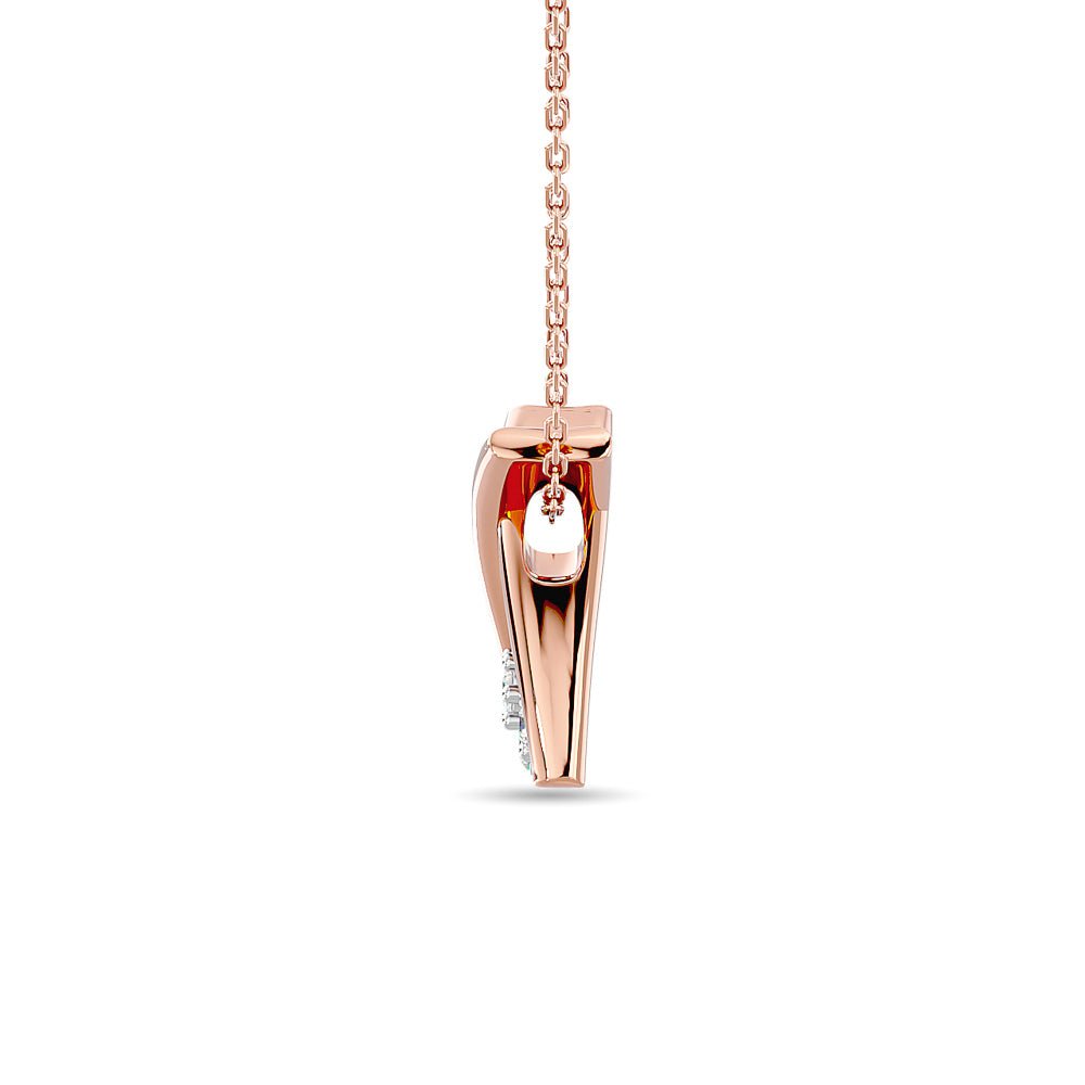 Diamond Fashion Pendant 1/10 CT TW In 14k Rose Gold - Balacia