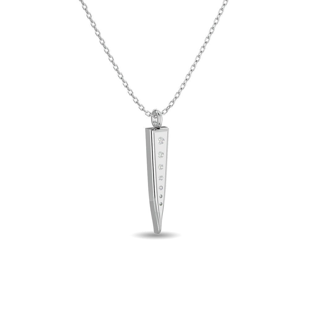 Diamond Fashion Pendant 1/6 CT TW In 14k White Gold - Balacia