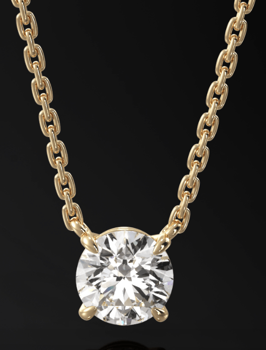 lab grown diamond necklace