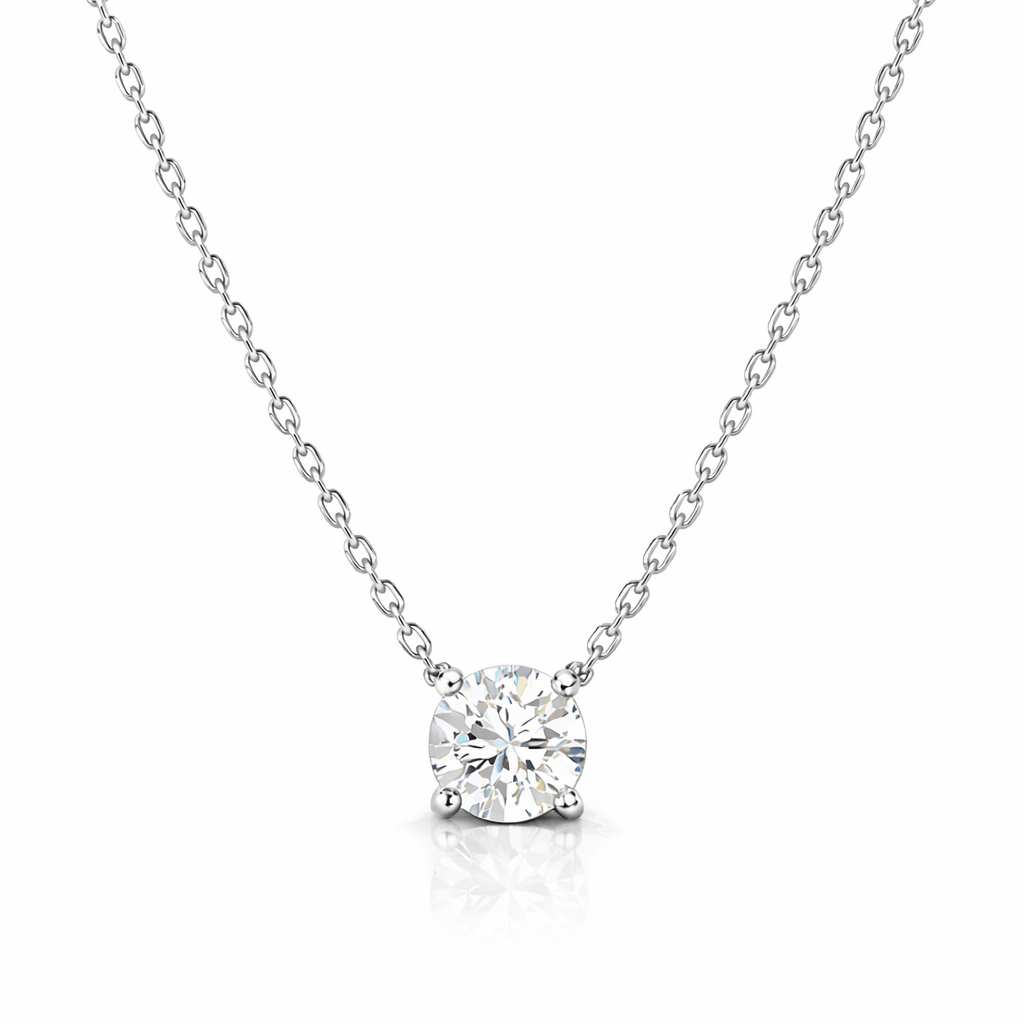 lab Diamond Solitaire Necklace