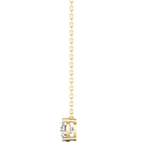 gold lab diamond necklace gift