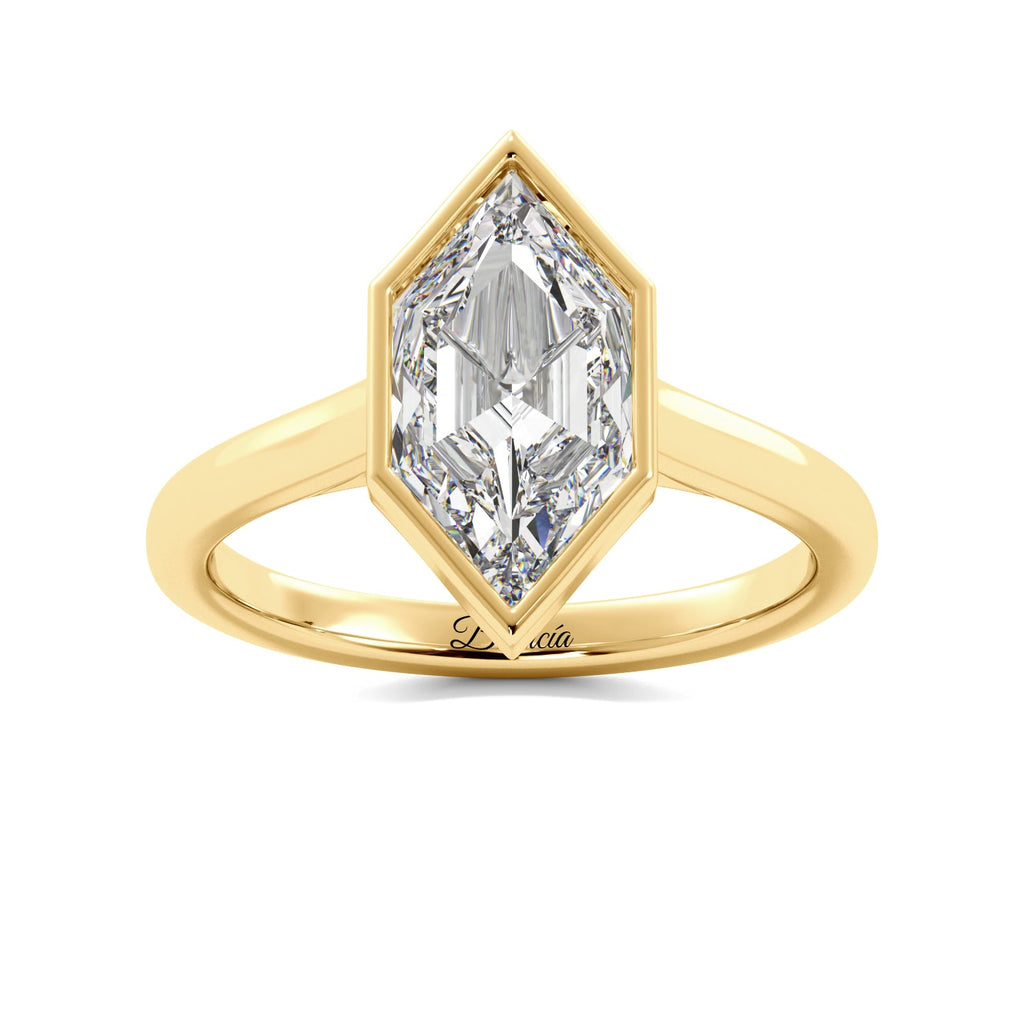 Yellow Gold Dutch Marquise Bezel Ring