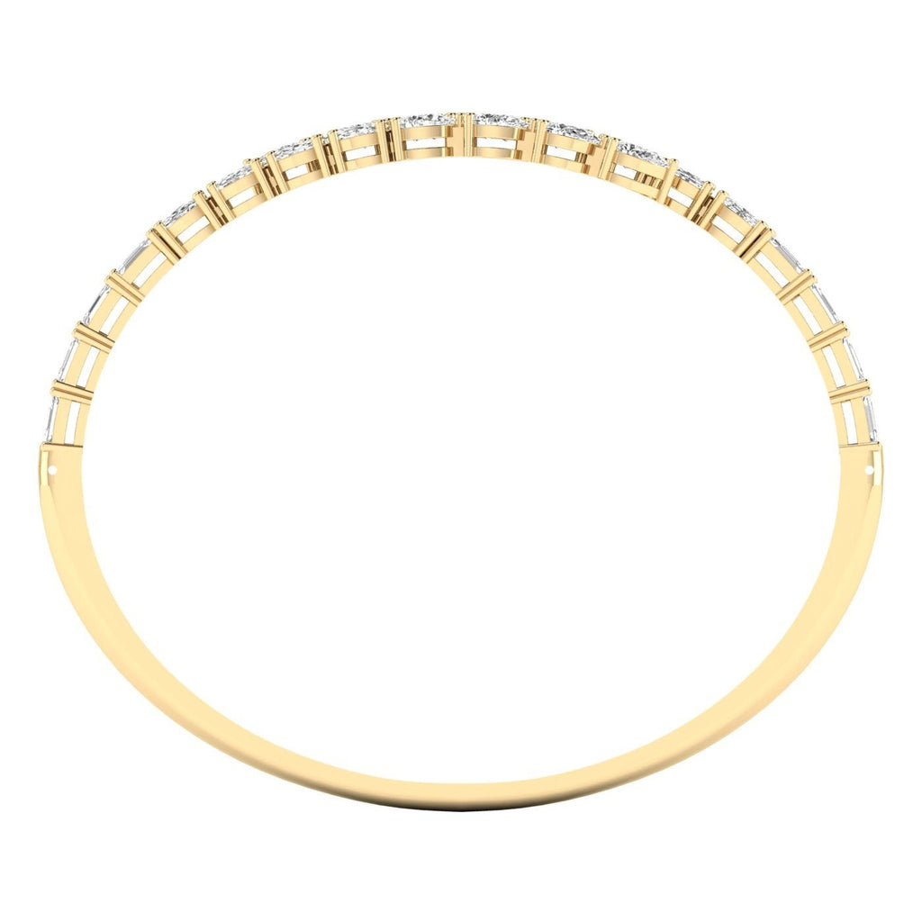 Elegant Multi - Cut Diamond Bangle - Balacia