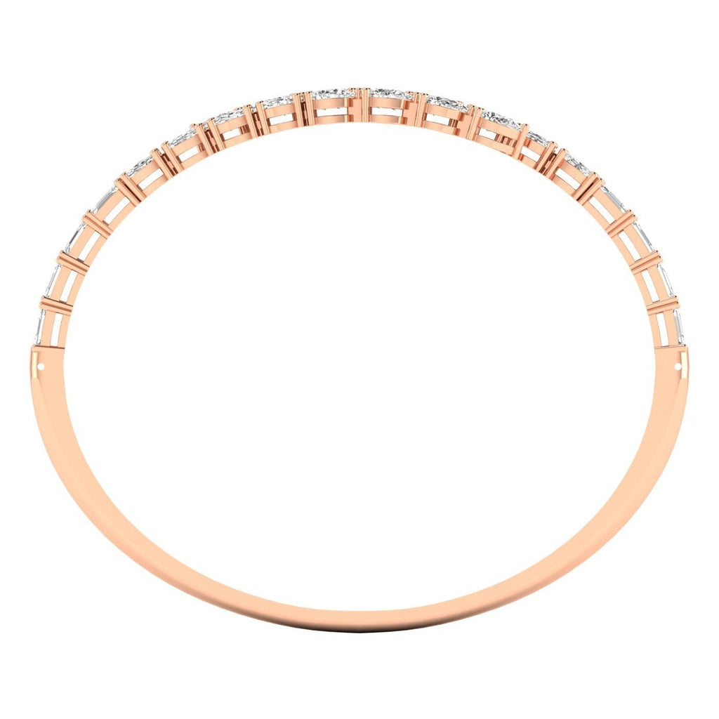 Elegant Multi - Cut Diamond Bangle - Balacia
