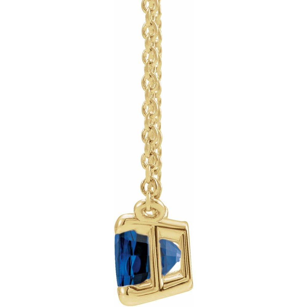 sapphire necklace gold