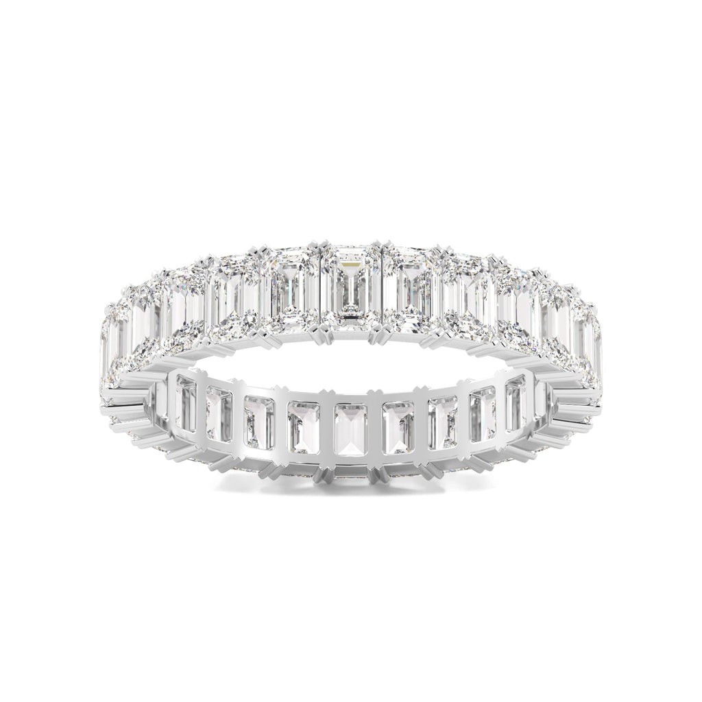 Emerald Cut Diamond Eternity Band