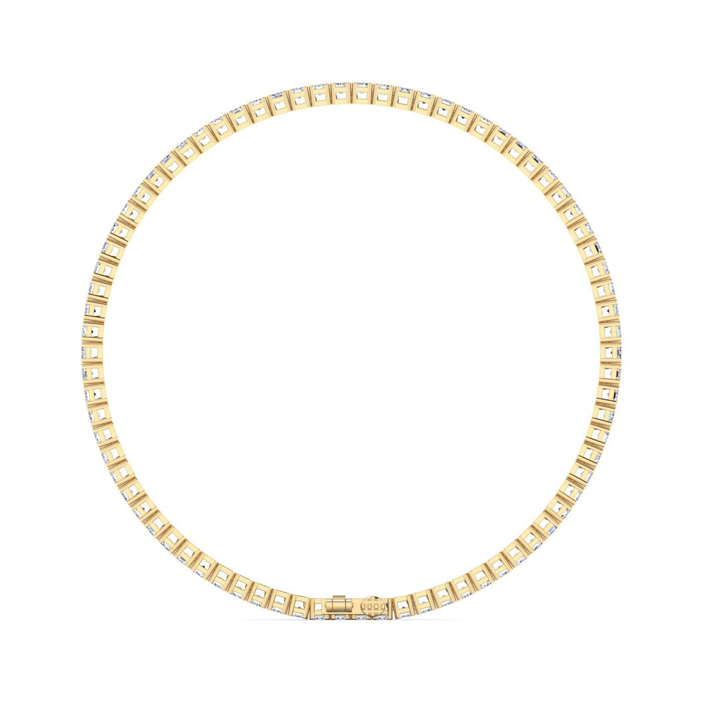 Exquisite Vertical Set Emerald Cut Diamond Tennis Bracelet - Balacia