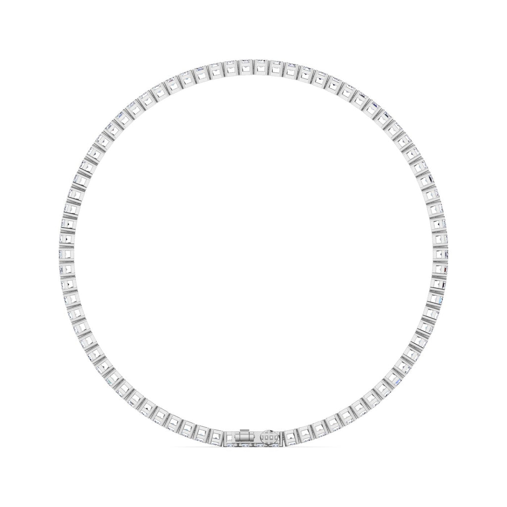 Exquisite Vertical Set Emerald Cut Diamond Tennis Bracelet - Balacia