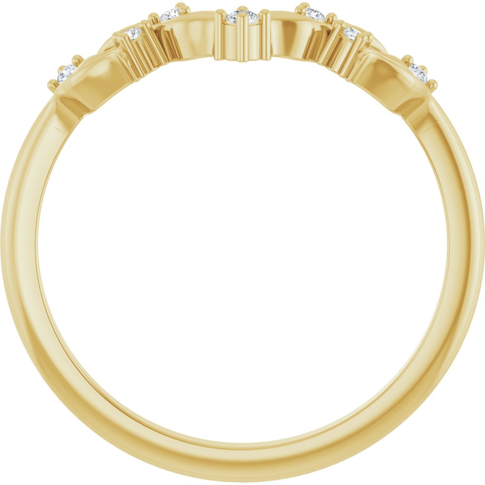 Floral Contour Women's Wedding Band - Balacia