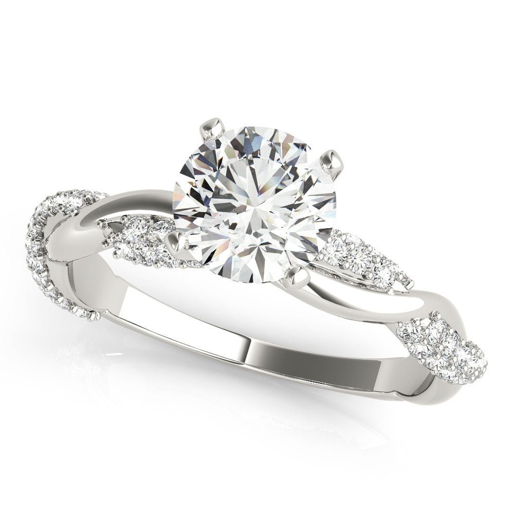 round twist Engagement Ring