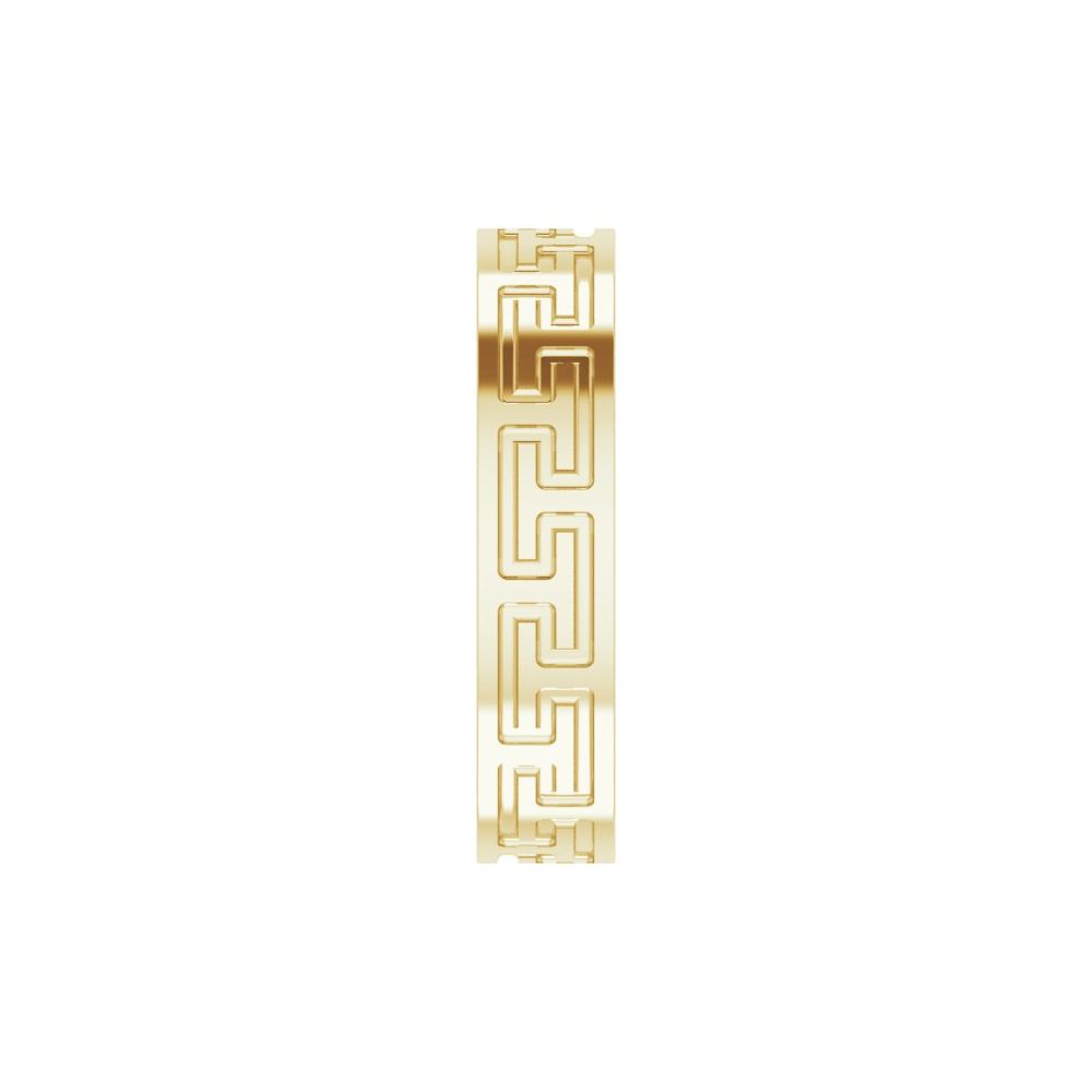 Greek Key Pattern 5mm Wedding Band
